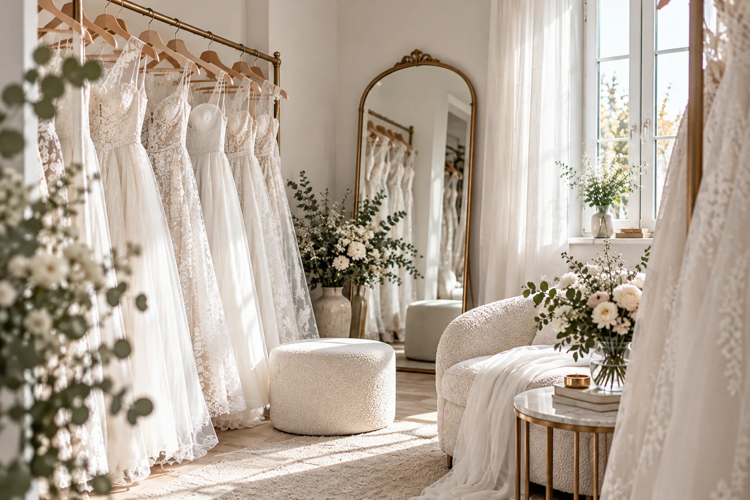 Petit atelier de robes de mariée